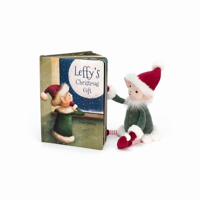 Jellycat Leffy's Christmas Gift and Leffy Elf Medium USA | 32085DREF